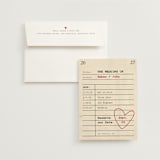 "Reserve our Date" - Save the Dates in Red Hot by Ilene Guy - Save the Date with Envelope