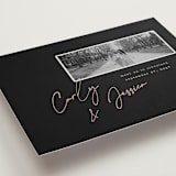 "Album Cover" - Save the Dates in Noir by Merian - Detail