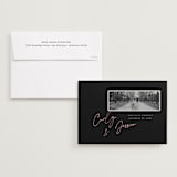 "Album Cover" - Save the Dates in Noir by Merian - Save the Date with Envelope