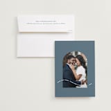 "Wavy Arch" - Save the Dates in Dusty Blue by Leah Ragain - Save the Date with Envelope