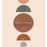 "Balance" - Save the Dates in Peach by Chandler Lettin - Detail