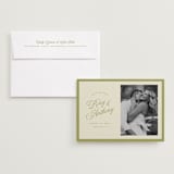 "rory" - Save the Dates in Olive by Ellen Schlegelmilch - Save the Date with Envelope