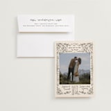 "Jackson Hole" - Save the Dates in Leather by Jenna Holcomb - Save the Date with Envelope