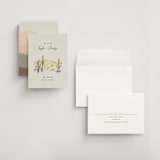 "desert crayon drawing" - Save the Dates in Olive by Cass Loh - Assembled