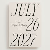 "Grand" - Save the Dates in Ivory by Melanie Kosuge - Front