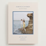 "Bermuda" - Save the Dates in Beach Blue by Ani Somi - Front
