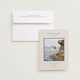 "Bermuda" - Save the Dates in Beach Blue by Ani Somi - Save the Date with Envelope