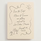 "Sunny Love" - Save the Dates in Sand by Ashley Iwafuchi - Front