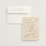 "Sunny Love" - Save the Dates in Sand by Ashley Iwafuchi - Save the Date with Envelope