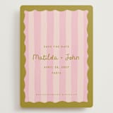 "Paris" - Save the Dates in Macaron by Pink House Press - Front