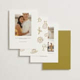 "Paris" - Save the Dates in Macaron by Pink House Press - Back of Card Options