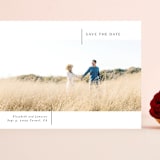 "So Simple" - Save the Dates in Blanco by Erin Deegan - Front