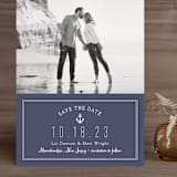 "Down by the Sea" - Save the Dates in Marine by Sandra Picco Design - Front