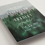 "Adventure Awaits" - Save the Dates in Smoke by Elly - Detail