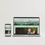 "Adventure Awaits" - Save the Dates in Smoke by Elly - FREE Wedding Website