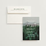 "Adventure Awaits" - Save the Dates in Smoke by Elly - Save the Date with Envelope