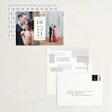 "Contemporary Date" - Save the Dates in Pearl by Katy Shen - Assembled