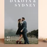 "Minimalism" - Save the Dates in Ivory by Shannon Chen of Four Wet Feet Studio - Front