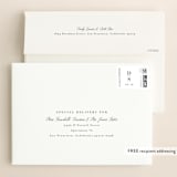 "Minimalism" - Save the Dates in Ivory by Shannon Chen of Four Wet Feet Studio - FREE Recipient Addressing