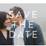 "You + Me" - Save the Dates in Snow by Robin Ott - Detail
