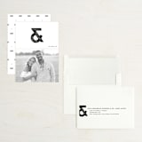 "Ampersand us" - Save the Dates in Fog by Gwen Bedat - Assembled