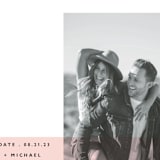 "Sealed with a Kiss" - Save the Dates in Blush by Hudson meet Rose - Detail