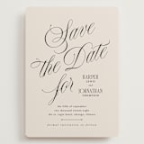 "Mirin" - Save the Dates in Linen by Kate Ahn - Front