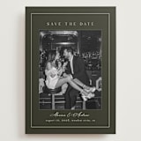 "refined" - Save the Dates in Olive by Nicole Walsh - Front