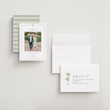 "Palm Monogram" - Save the Dates in Leaf by Olivia Raufman - Assembled