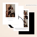 "Swiss Minimal" - Save the Dates in Tuxedo by Eleanor Mayrhofer - Back of Card Options