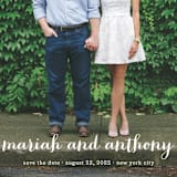 "Prescott" - Save the Dates in Cotton by Roxy Cervantes - Detail