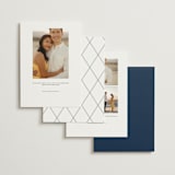 "Funky Names" - Save the Dates in Navy by Phrosné Barwood - Back of Card Options