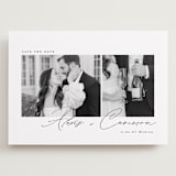 "Simple Two" - Save the Dates in Noir by Emily Betts - Front