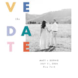"Pop of Color" - Save the Dates in Cloud by Katt Jones - Detail