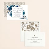 "Watercolor Delight" - Save the Dates in Indigo by Petra Kern - Assembled