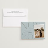 "The Big Date" - Save the Dates in Skyfall by Anna Elder - Save the Date with Envelope