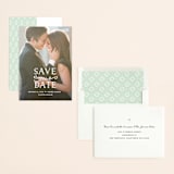 "XOXO" - Save the Dates in Snow by Carolyn MacLaren - Assembled