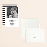 "Modern Simplicity" - Save the Dates in Monochrome by Hudson meet Rose - Assembled