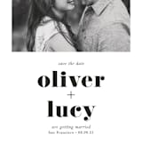 "Modern Simplicity" - Save the Dates in Monochrome by Hudson meet Rose - Detail