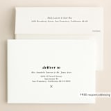 "Modern Simplicity" - Save the Dates in Monochrome by Hudson meet Rose - FREE Recipient Addressing
