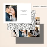 "Courtyard" - Save the Dates in Heather by Kimberly Morgan - Back of Card Options