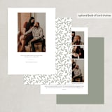 "Nicole" - Save the Dates in Tuscan Thyme by Kate Ross - Back of Card Options