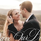 "Resplendent" - Save the Dates in Vanilla by Sarah Brown - Detail