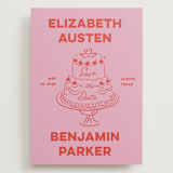 "The Cake" - Save the Dates in Cherry by Helena Vitto - Front