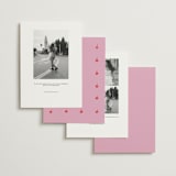 "The Cake" - Save the Dates in Cherry by Helena Vitto - Back of Card Options