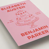 "The Cake" - Save the Dates in Cherry by Helena Vitto - Detail