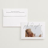 "Offbeat" - Save the Dates in Noir by Kimberly FitzSimons - Save the Date with Envelope