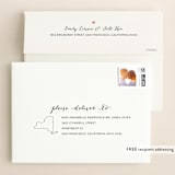 "New York Love Location" - Save the Dates in Wedding Dress by Heather Buchma - FREE Recipient Addressing