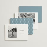 "Fleur Corner" - Save the Dates in French Blue by Carolyn MacLaren - Back of Card Options