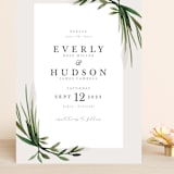 "Botanical Frame" - Save the Dates in Fog by Kate Ahn - Front